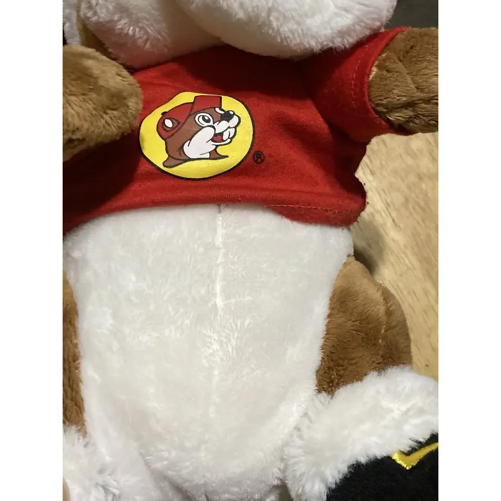 Buc-ees Beaver CHRISTMAS Plush SANTA CLAUS‎ 10” Inch Bucees Beard Hat Shirt